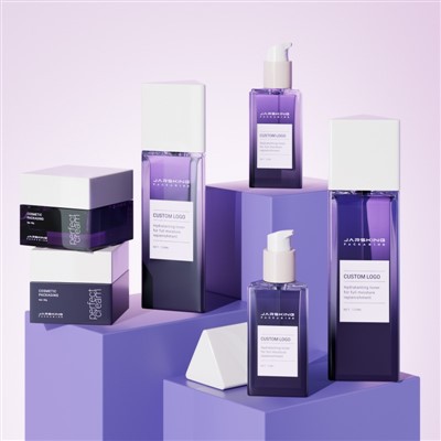 100ml Triangular Glass Cosmetic Bottle Packaging 30g 50g Skincare Jars Custom high quality