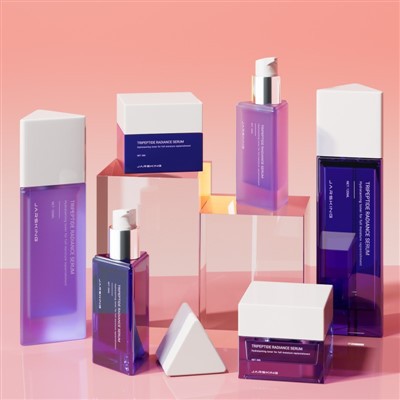 100ml Triangular Glass Cosmetic Bottle Packaging 30g 50g Skincare Jars Custom price