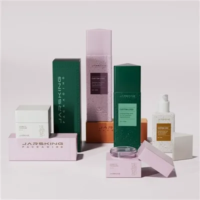100ml Triangular Glass Cosmetic Bottle Packaging 30g 50g Skincare Jars Custom suppliers