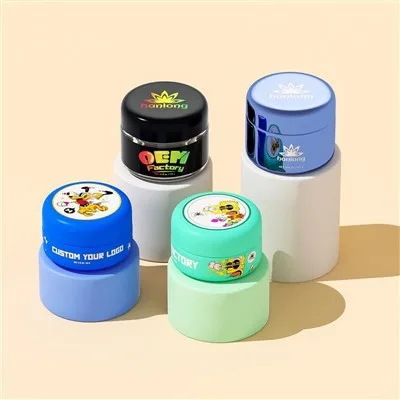 2oz 4oz Glass Child Resustant Jar With Childproof Lid