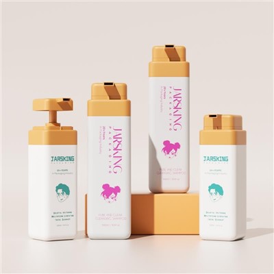 300ml 500ml 700ml Plastic Reusable Shampoo And Conditioner Bottles HDPE Supplier price