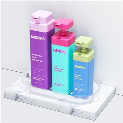 300ml 500ml 700ml Plastic Reusable Shampoo And Conditioner Bottles HDPE Supplier best