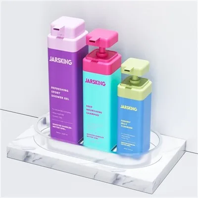 300ml 500ml 700ml Plastic Reusable Shampoo And Conditioner Bottles HDPE Supplier best