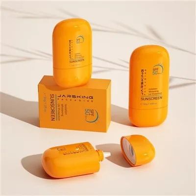 30ml 50ml PE Plastic Empty Sunscreen Bottle Packaging