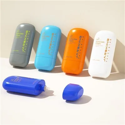 30ml 50ml PE Plastic Empty Sunscreen Bottle Packaging