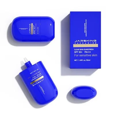 30ml 50ml PE Plastic Empty Sunscreen Bottle Packaging