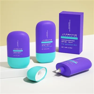 30ml 50ml PE Plastic Empty Sunscreen Bottle Packaging