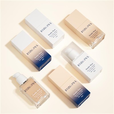 Square 30ml Cosmetic Foundation Lotion Pump Bottle