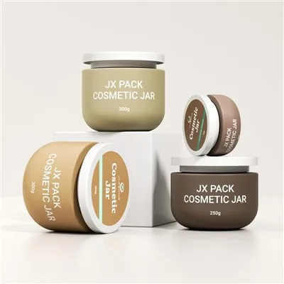 250g 300g Body Scrub Containers Plastic Pet Cream Jar