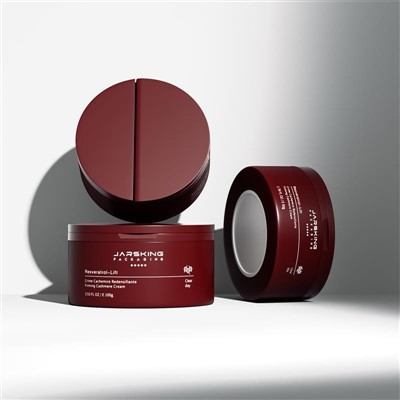 50g 100g Plastic Replaceable Face Cream Jar With Small Spoon