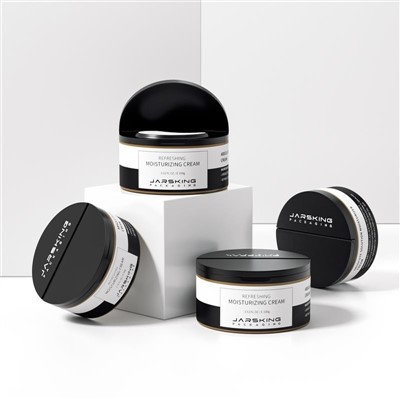 50g 100g Plastic Replaceable Face Cream Jar With Small Spoon