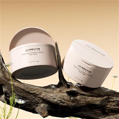 50g 100g Plastic Replaceable Face Cream Jar With Small Spoon