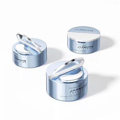 50g 100g Plastic Replaceable Face Cream Jar With Small Spoon