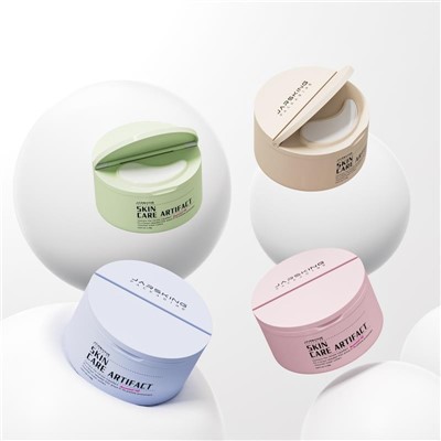 50g 100g Plastic Replaceable Face Cream Jar With Small Spoon