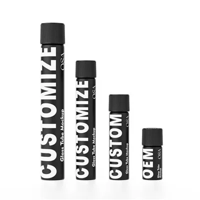 125mm Cigarette Bottle With Glass Child Proof Lid