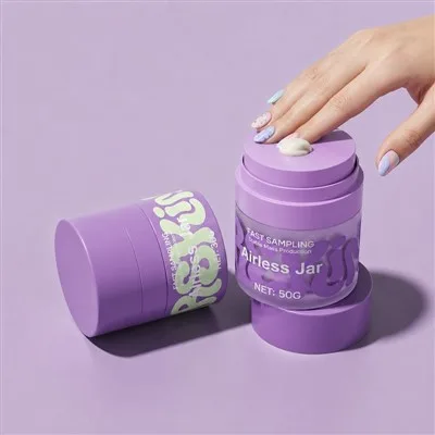 30g 50g Airless Cosmetic Jars Glass Refillable Beauty Cream Jar For Essential Oil Lotion price