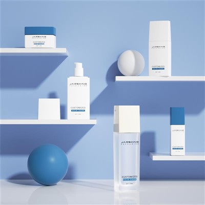 Square Cosmetic Bottle 30g 50g Glass Empty Cream Jar