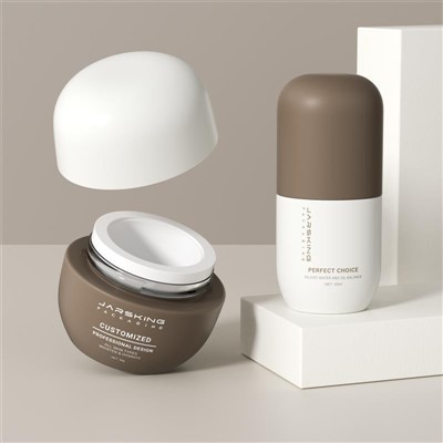 50g Replaceable Glass Skincare Packaging Face Cream Bottle