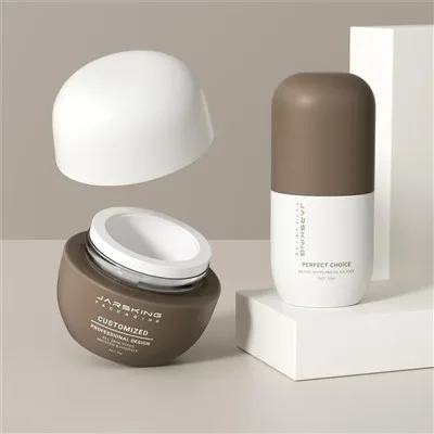 50g Replaceable Glass Skincare Packaging Face Cream Bottle
