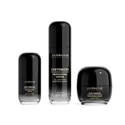 50g Replaceable Glass Skincare Packaging Face Cream Bottle
