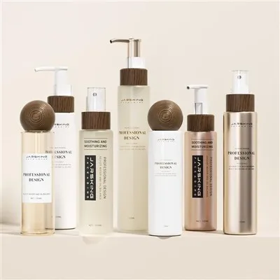 Plastic Cosmetic Containers With Bamboo Lids Pet Plastic Spray Bottles