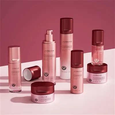 Glass Cosmetic Bottle Set 30ml 100ml Luxury Skin Care Packaging
