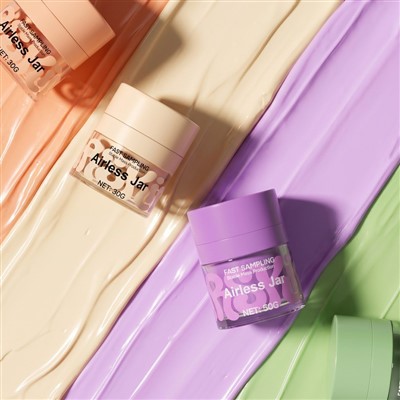 30g 50g Airless Cosmetic Jars Glass Refillable Beauty Cream Jar For Essential Oil Lotion best