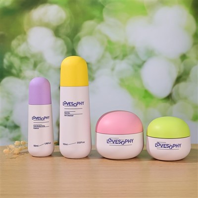 Recycled Plastic Cosmetic Packaging 50ml 100ml Custom Face Cream Jar 50g 100g best