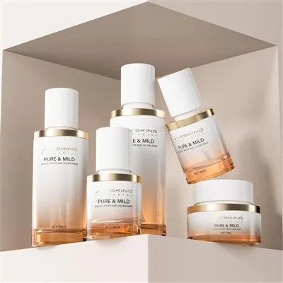 Glass Cosmetic Containers 30ml 30g 50g Glass Jars For Cosmetics