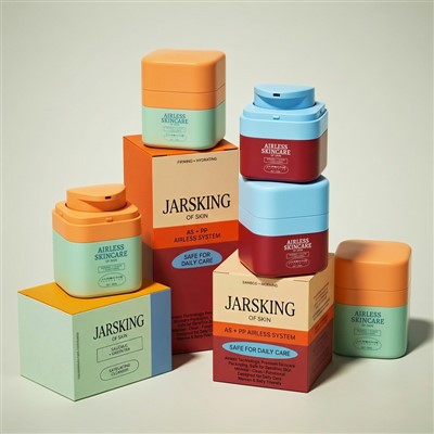 30ml 50ml Airless Jars Cosmetic Packaging Plastic Airless Pump Cream Jar factory