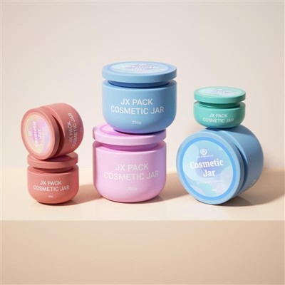 250g 300g Body Scrub Containers Plastic Pet Cream Jar