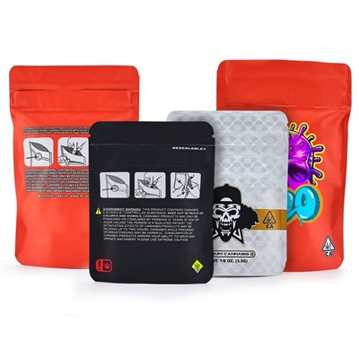 Aluminum Resealable Ziplock Mylar Bags Polyester Film Bag
