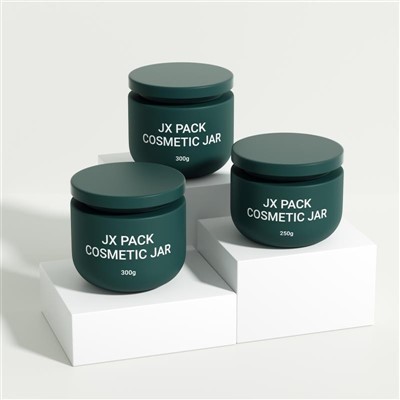 250g 300g Body Scrub Containers Plastic Pet Cream Jar