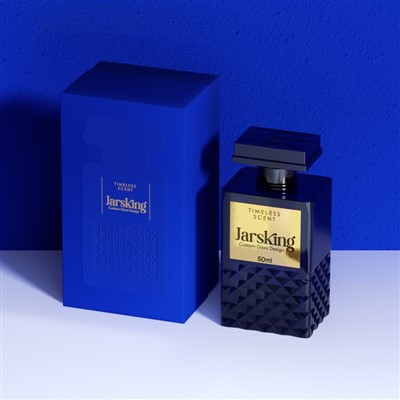 50ml Glass Perfume Box Packaging Square Empty Fragrance Spray Bottle high quality