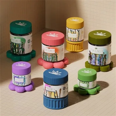 110ml 150ml Glass Round Candy Storage Jar 230ml 300ml Child Resistant Jars Storing Dried Flowers suppliers