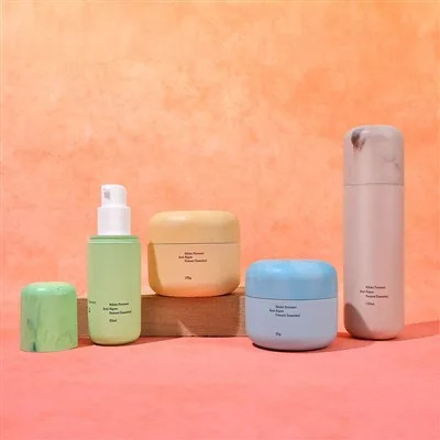 Biodegradable Cosmetic Bottles 30ml 50ml 100ml Eco Friendly Cream Jar Lotion Bottle