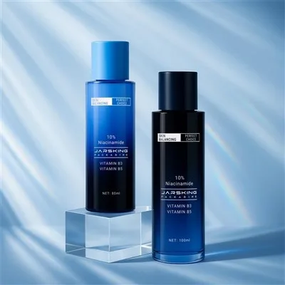 Glass Beauty Water Bottle 50ml 80ml 100ml Screw Cap Cosmetic Toner Bottle