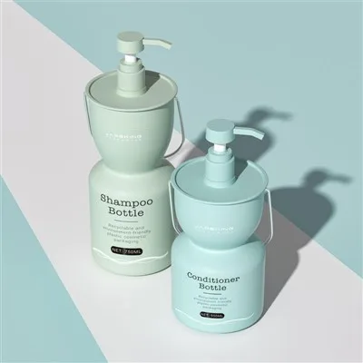 Shampoo Conditioner Bottles 500ml Plastic Lotion Packaging