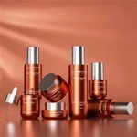 Cosmetic Glass Packaging 50ml Cosmetic Jars Skincare Dropper Bottle