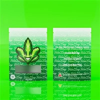 Custom Child Resistant Mylar Bags Stand Up Food Packaging Plastic Bag