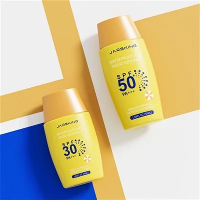Custom Personalized Sunscreen Bottles 30ml 50ml Squeeze Bottle PE Material