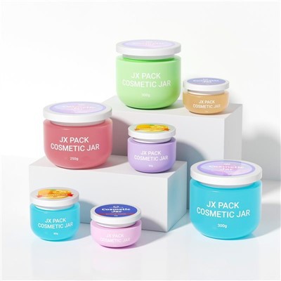 250g 300g Body Scrub Containers Plastic Pet Cream Jar