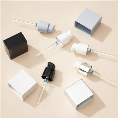 Square 30ml Cosmetic Foundation Lotion Pump Bottle