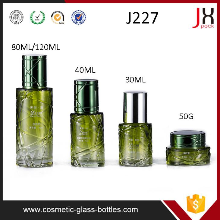 Essence Oil And Facial Cream Botol Kaca Kosmetik Botol Dan Jar Set