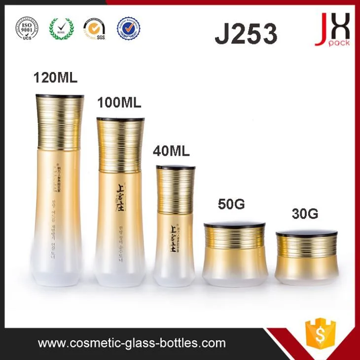 Guangzhou Newest 100ml 120ml Cosmetic Glass Bottle For Skincare Lotion/Serum/Oil