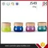 100g Cosmetic Bamboo Lid Glass Jar Face Cream Frost Glass Jar With Bamboo Lid