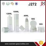 Hot Sales Comestic Glass Bottle Set 100ml 120ml For Skin Care With Plastic Cap