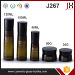15ml 30ml 50ml 50g Body Cream Jar and Lid Blue Fading Glass Dropper Bottle Cosmetic Glass Bottle Empty Glass Bottle