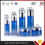 Envase de botellas de crema de vidrio cosmético de alta calidad, 30ml, 40ml, 100ml, 120ml, Perfume/líquido/loción vacíos para botellas de vidrio para cosméticos