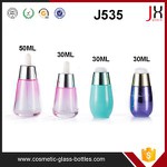 Serum Comestic Packaging Glass 30ml 50ml Empty Colorful Dropper Glass Serum Bottles